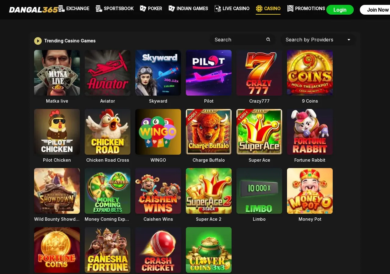 Dangal365 game selection